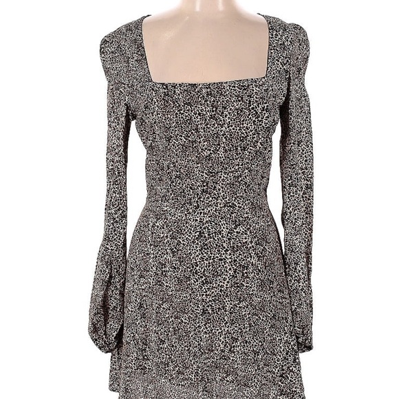Flynn Skye Animal Print Maiden Mini Dress - Picture 1 of 5